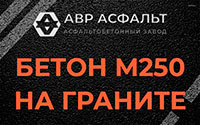 Бетон М250 на граните в Изваре